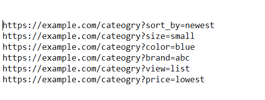 ecommerce category navigation filters duplication