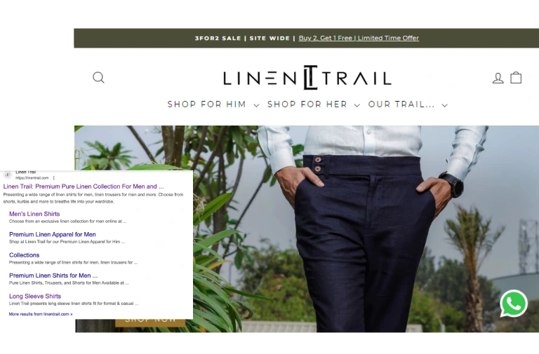 Linen Trail SEO Case Study